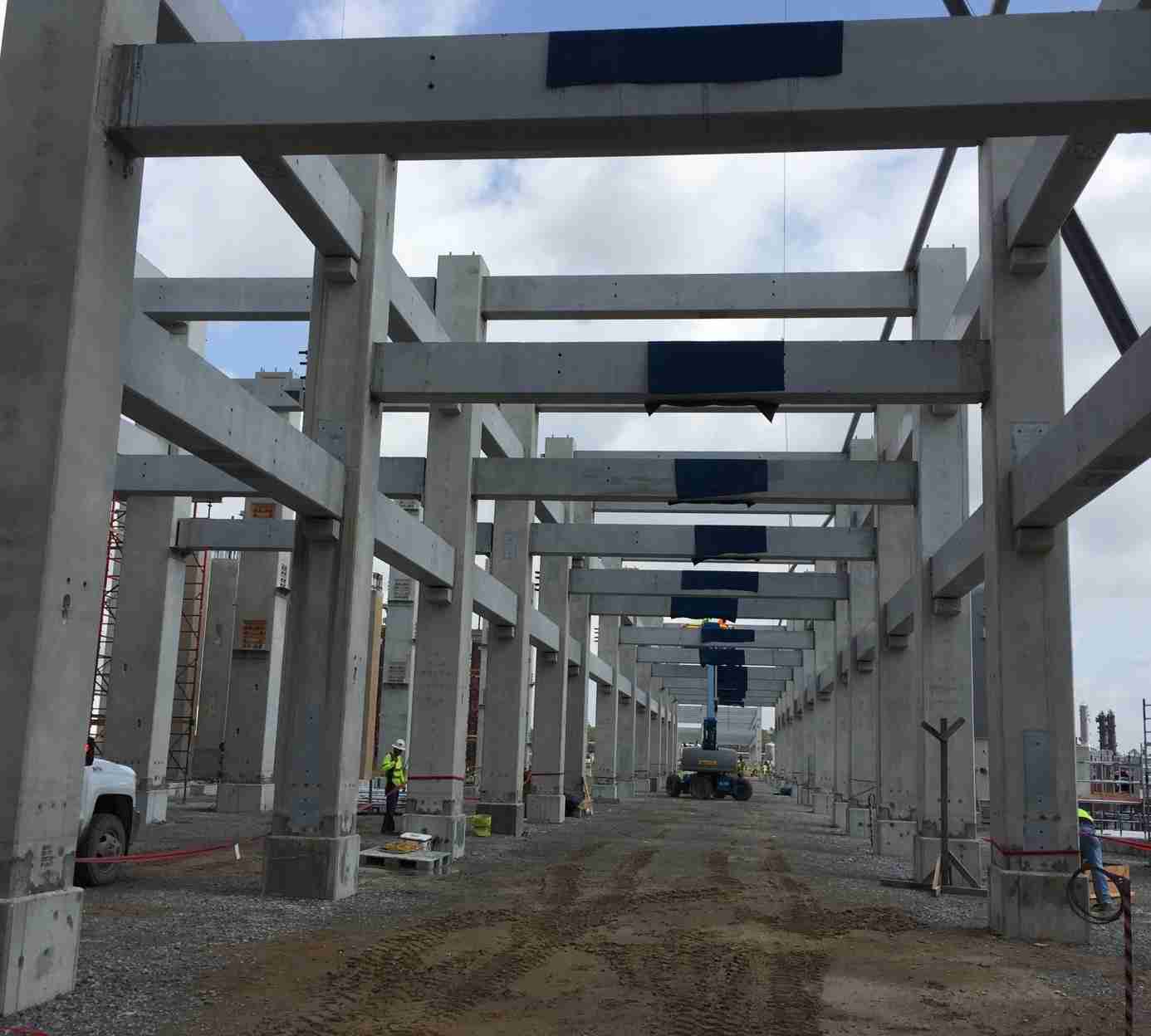Tindall Corporation Power & Energy Industrial Precast Concrete Polyethylene Plant Lake Charles Louisiana