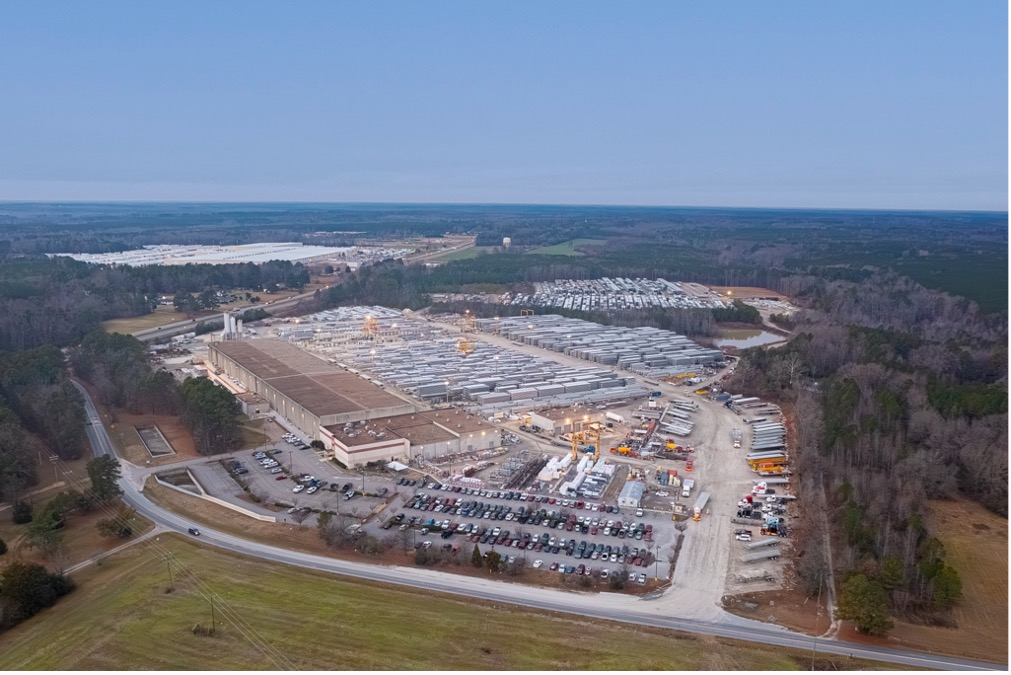 a birds-eye view of Tindall Corporation's Virginia Plant